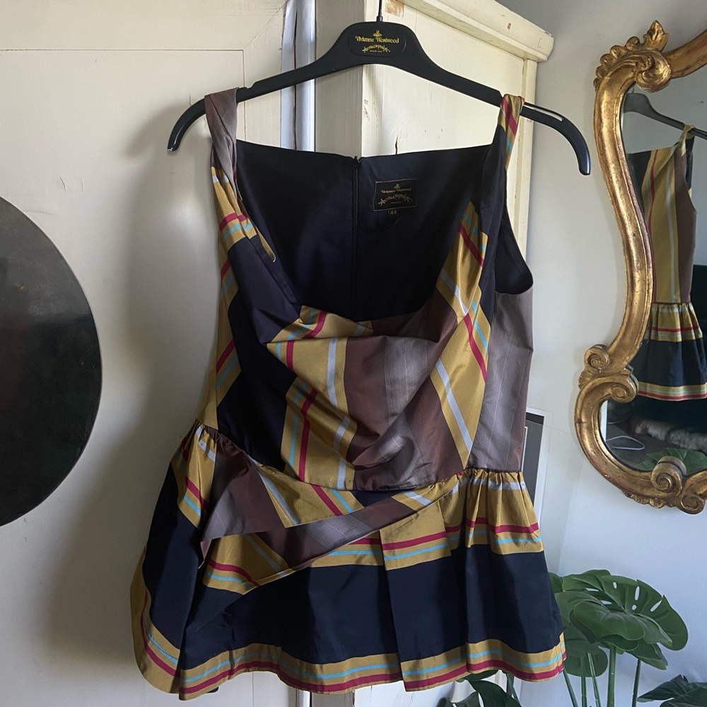 Vivienne Westwood anglomania draped stripe top size 44